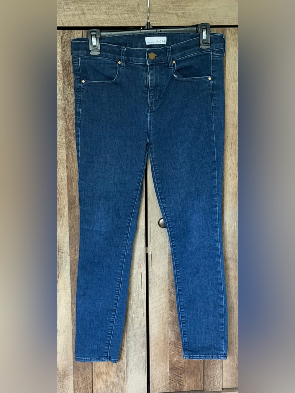 LOFT Dark Blue Skinny Jeans